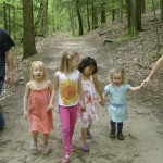 Marching to the beach at Saugatuck State Park